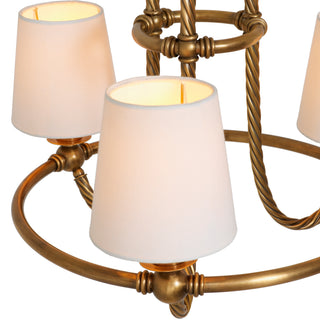 Chandelier Vienna S vintage brass finish