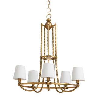 Chandelier Vienna L vintage brass finish