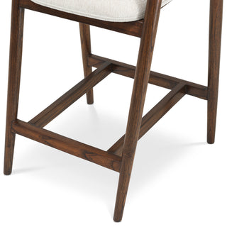 Bar Stool Beale classic brown finish sentier cream