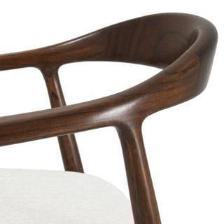 Bar Stool Beale classic brown finish sentier cream