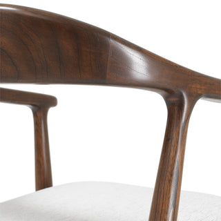 Bar Stool Beale classic brown finish sentier cream