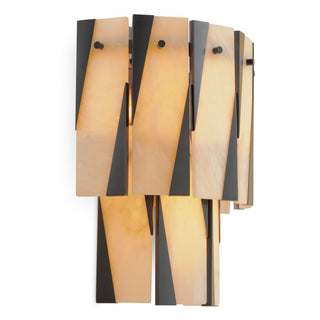 Wall Lamp Rivington bronze highlight finish alabaster