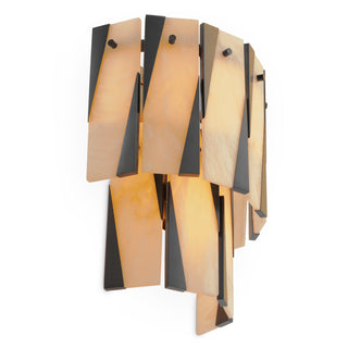 Wall Lamp Rivington bronze highlight finish alabaster