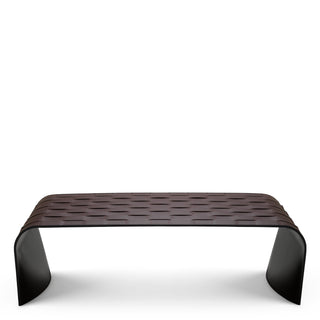 Coffee Table Marcello dark brown faux leather