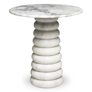 Side Table Lerici white marble