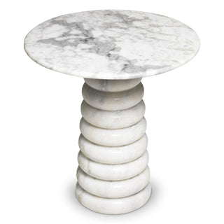 Side Table Lerici white marble
