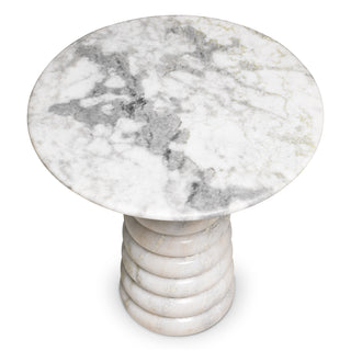 Side Table Lerici white marble