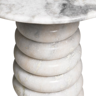 Side Table Lerici white marble