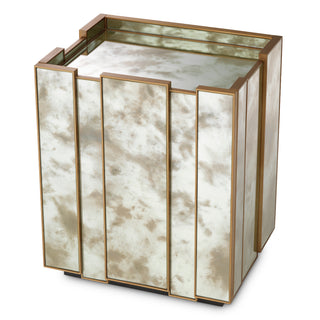 Nightstand Nottingham Right antique mirror glass brushed brass finish