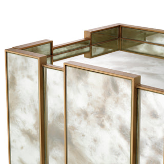 Nightstand Nottingham Right antique mirror glass brushed brass finish