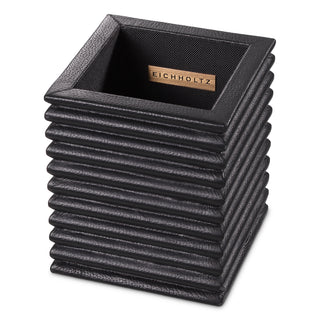 Desk Set Elvane black leather set of 3