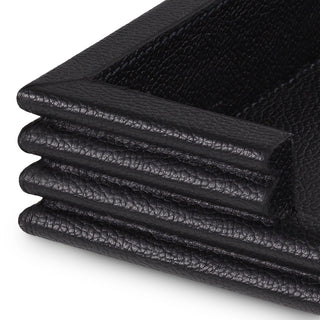Desk Set Elvane black leather set of 3