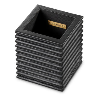 Desk Set Elvane black leather set of 3