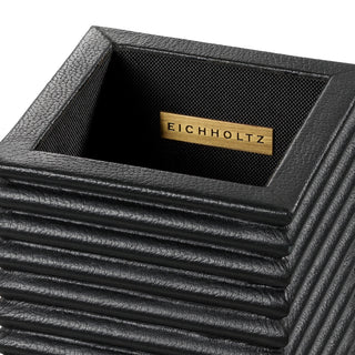 Desk Set Elvane black leather set of 3