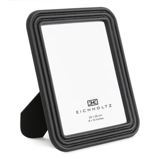 Picture Frame Elvane black leather set of 2