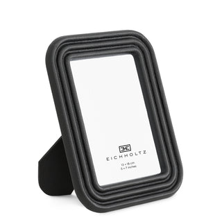 Picture Frame Elvane black leather set of 2