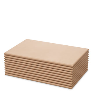 Box Elvane tan leather