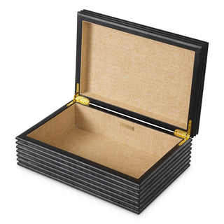 Box Elvane black leather