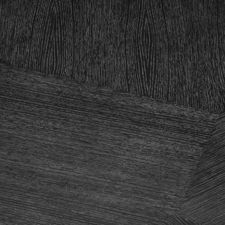Dining Table Caldor charcoal grey oak veneer brushed brass finish
