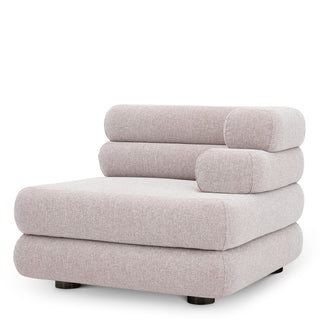 Outdoor Modular Sofa Malaga mauritius light grey - Right