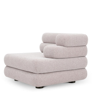 Outdoor Modular Sofa Malaga mauritius light grey - Right