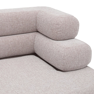 Outdoor Modular Sofa Malaga mauritius light grey - Right