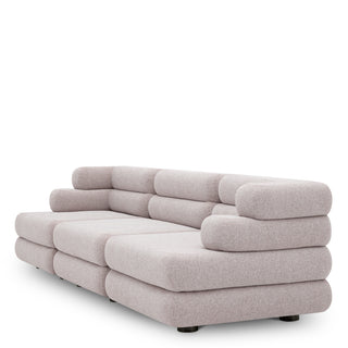 Outdoor Modular Sofa Malaga mauritius light grey - Left