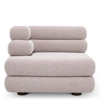 Outdoor Modular Sofa Malaga mauritius light grey - Left