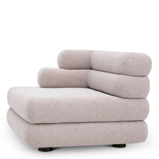 Outdoor Modular Sofa Malaga mauritius light grey - Left