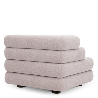 Outdoor Modular Sofa Malaga mauritius light grey - Left