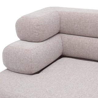 Outdoor Modular Sofa Malaga mauritius light grey - Left