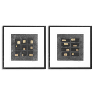 Print Black Squares by Michael Willett set of 2
