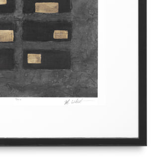 Print Washed Black Squares by Michael Willett set of 2