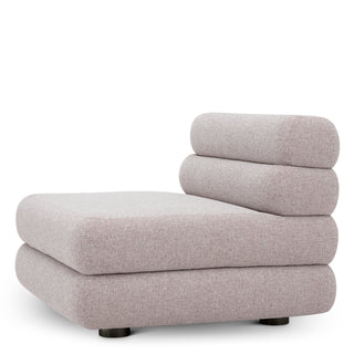 Outdoor Modular Sofa Malaga mauritius light grey - Middle