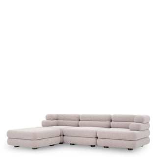 OutdooModular Sofa Malaga mauritius light grey - Ottoman