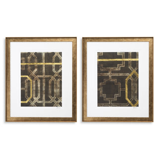 Print Trellis Pattern by Ethan Harper II set of 2