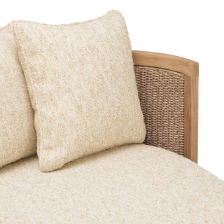 Outdoor Chair Marenzo natural teak faux rattan incl arden
natural cushions