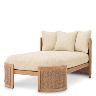 Outdoor Daybed Marenzo natural teak faux rattan incl
arden natural cushions