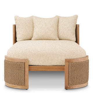 Outdoor Daybed Marenzo natural teak faux rattan incl
arden natural cushions