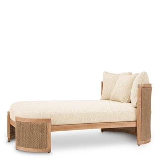 Outdoor Daybed Marenzo natural teak faux rattan incl
arden natural cushions