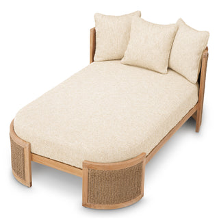 Outdoor Daybed Marenzo natural teak faux rattan incl
arden natural cushions