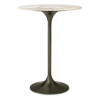 Bar Table Tazio bronze finish brown ceramic