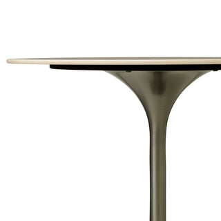 Bar Table Tazio bronze finish brown ceramic
