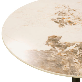Bar Table Tazio bronze finish brown ceramic