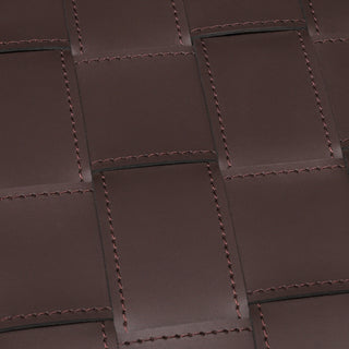 Side Table Marcello dark brown faux leather set of 2