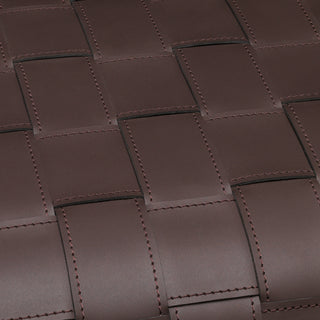 Side Table Marcello dark brown faux leather set of 2