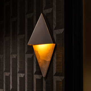 Wall Lamp Mirabeau bronze highlight finish alabaster