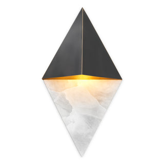 Wall Lamp Mirabeau bronze highlight finish alabaster