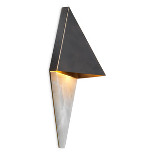 Wall Lamp Mirabeau bronze highlight finish alabaster