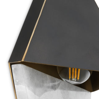 Wall Lamp Mirabeau bronze highlight finish alabaster